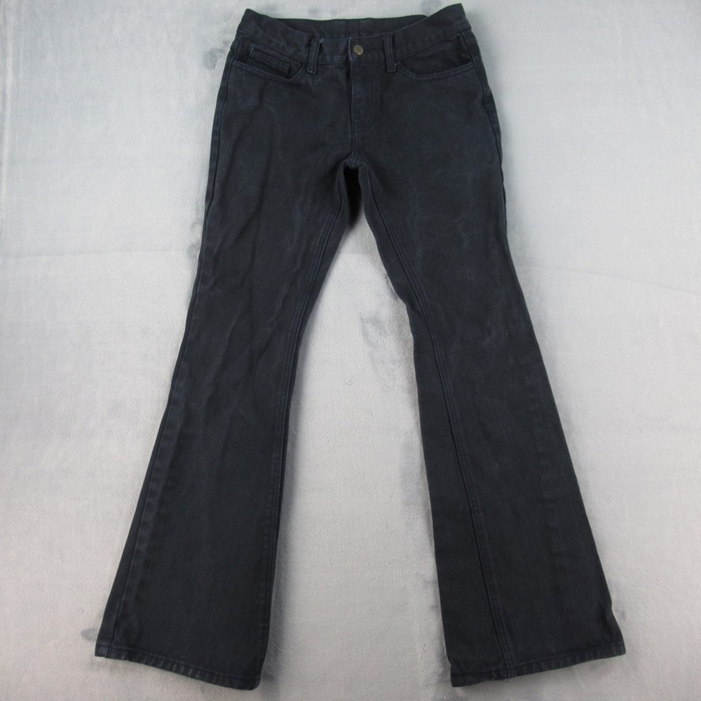 J. Galt John Galt Black Flare Leg Jeans High Rise Size S RR212 YR17 100% Cotton‎